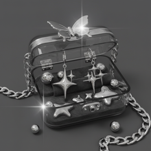 Load image into Gallery viewer, [Aespa Karina, IVE Gaeul Earrings] Sparkle Sparkle Huggies Earrings