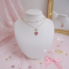 Load image into Gallery viewer, Rosepink Heart Princess Necklace (STAYC Seeun Necklace)