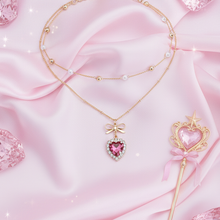 Load image into Gallery viewer, Rosepink Heart Princess Necklace (STAYC Seeun Necklace)