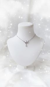 [fromis_9 Baek Jiheon Necklace] Moonlight Teardrops Semi Choker Necklace