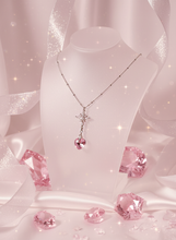 Load image into Gallery viewer, Angelic Heart Crystal Necklace - Pink (STAYC Sumin, Sieun Necklace)