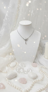 [fromis_9 Baek Jiheon Necklace] Moonlight Teardrops Semi Choker Necklace