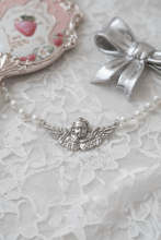 Load image into Gallery viewer, [MEOVV Anna Necklace] Baroque Angel Pearl Choker Necklace - Silver