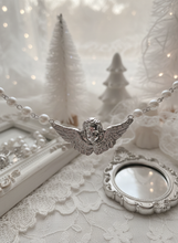 Load image into Gallery viewer, [MEOVV Anna Necklace] Baroque Angel Pearl Choker Necklace - Silver