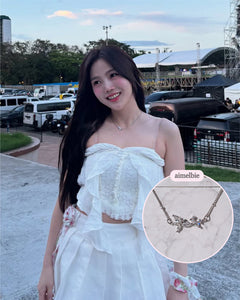 [Baby DONT Cry Yihyun Necklace] Dreamy Crystal Semi Choker Necklace