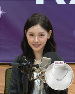 [Baby DONT Cry Yihyun Necklace] Dreamy Crystal Semi Choker Necklace