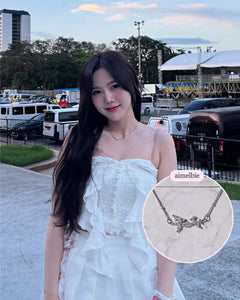 [Baby DONT Cry Yihyun Necklace] Dreamy Crystal Semi Choker Necklace