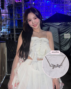 [Baby DONT Cry Yihyun Necklace] Dreamy Crystal Semi Choker Necklace