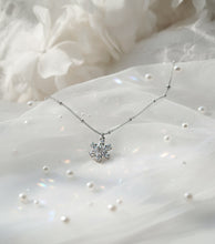 Load image into Gallery viewer, Diamond Petals Semi-Choker Necklace - Silver (VIVIZ Eunha Necklace)
