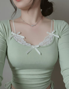 [Baby DONT Cry Yihyun Necklace] Dreamy Crystal Semi Choker Necklace
