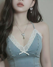 Load image into Gallery viewer, Metal Drop Butterfly Earrings