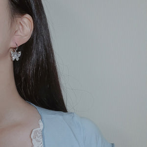 [Aespa Karina Earrings] Butterfly Fairy Huggies Earrings