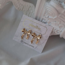 Load image into Gallery viewer, Ballerina Ribbon Earrings - Gold Color