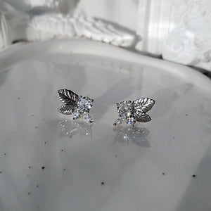 Elf Leaves Earring - Silver Color