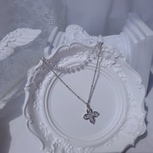 Load image into Gallery viewer, [NMIXX Jiwoo Necklace] Luna Blossom Layered Necklace - Silver color