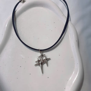 [Stray Kids Han Necklace] Sparkle Sparkle Choker Necklace - Silver Color