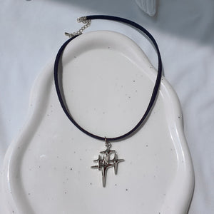 [Stray Kids Han Necklace] Sparkle Sparkle Choker Necklace - Silver Color