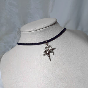 [Stray Kids Han Necklace] Sparkle Sparkle Choker Necklace - Silver Color