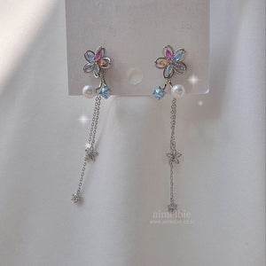 Charming Jewel Flower Earrings