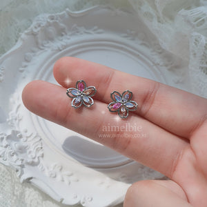 Charming Jewel Flower Earrings