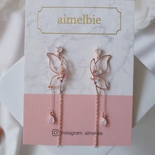 Load image into Gallery viewer, Dream of Butterfly Elf Earrings - Pink