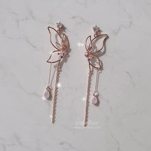 Load image into Gallery viewer, Dream of Butterfly Elf Earrings - Pink