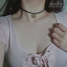 Load image into Gallery viewer, Lovely Ribbon Choker Necklace - Gold (Kep1er Dayeon Necklace)