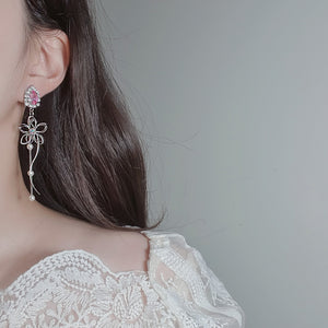 Dreamy Flower Perfume Earrings - Pink