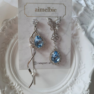 Melody of The Butterfly Earrings - Light Sapphire