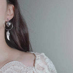 Love Silver Angel Earrings (X:IN Hannah Earrings)