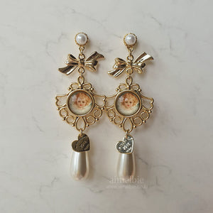 Lovely Antique Cherub Earrings