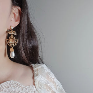 Lovely Antique Cherub Earrings
