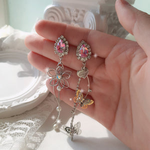 Dreamy Flower Perfume Earrings - Pink