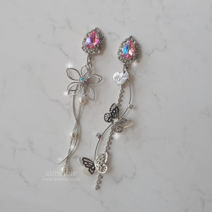 Dreamy Flower Perfume Earrings - Pink