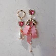 Load image into Gallery viewer, Pink Lovely Ribbon Earrings