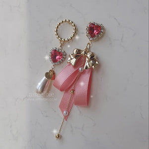 Pink Lovely Ribbon Earrings