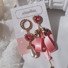 Load image into Gallery viewer, Pink Lovely Ribbon Earrings