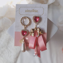 Load image into Gallery viewer, Pink Lovely Ribbon Earrings