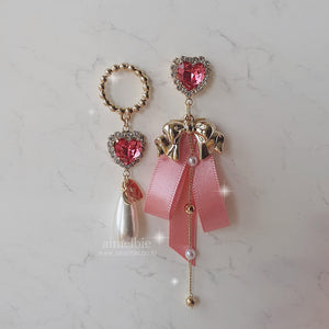 Pink Lovely Ribbon Earrings