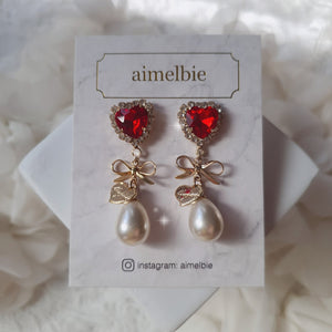 Lovely Lady Earrings - Red (Alice Do-A Earrings)