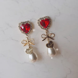 Lovely Lady Earrings - Red (Alice Do-A Earrings)
