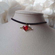 Load image into Gallery viewer, Red Angel Heart Choker (STAYC Isa Necklace)
