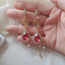 Load image into Gallery viewer, Midnight Rose Spell Earrings