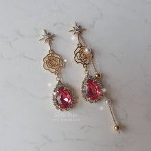 Load image into Gallery viewer, Midnight Rose Spell Earrings