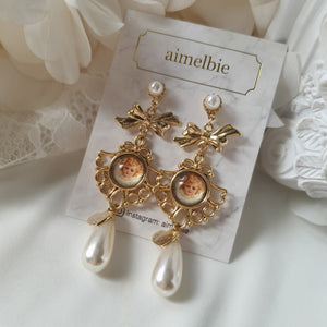 Lovely Antique Cherub Earrings