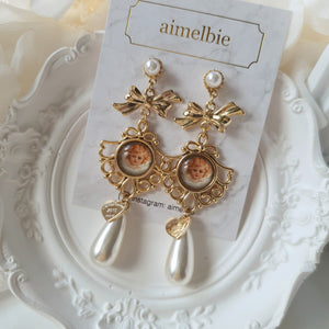 Lovely Antique Cherub Earrings