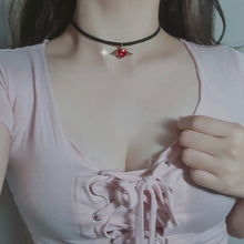 Load image into Gallery viewer, Red Angel Heart Choker