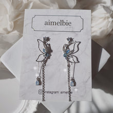 Load image into Gallery viewer, Dream of Butterfly Elf Earrings - Baby Blue