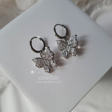 Load image into Gallery viewer, [Aespa Karina Earrings] Butterfly Fairy Huggies Earrings