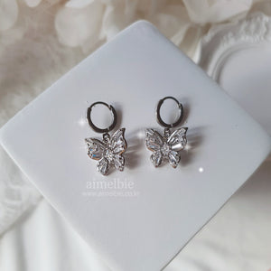 [Aespa Karina Earrings] Butterfly Fairy Huggies Earrings